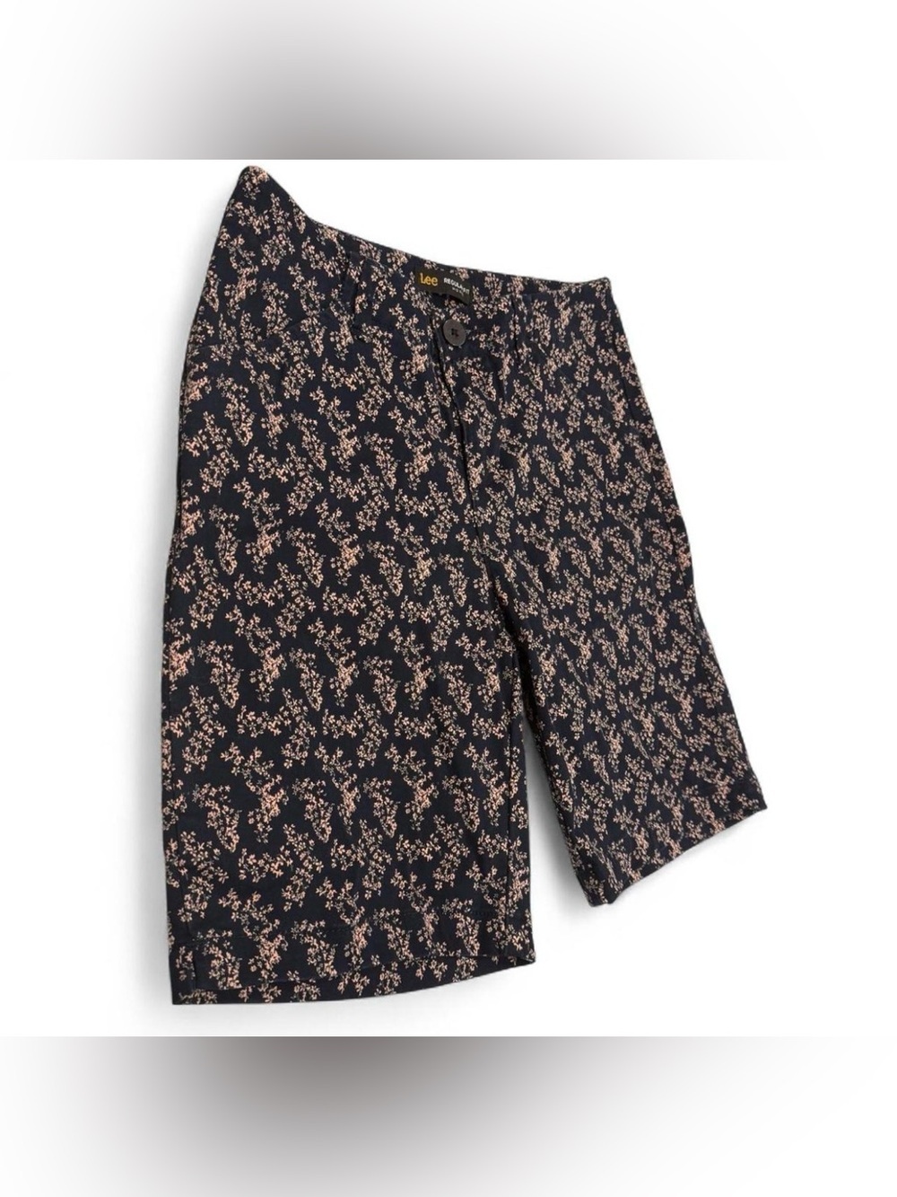 Lee Navy Shorts with Light Pink Floral Pattern - Picture 2 of 8